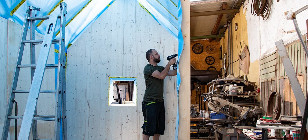 Baustelle und die Anstrengung des&nbsp;Durchhaltens