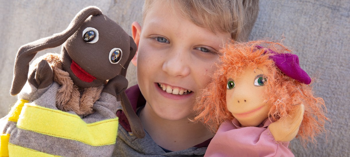 Handpuppen und Geschichten